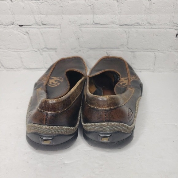 Skechers SN60660‎ Men’s Brown Leather Loafers Moccasins Driving Shoes US Sz 10.5 - Picture 4 of 9